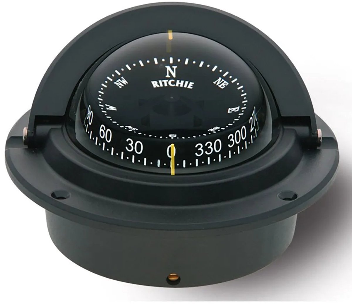 Ritchie 12V zwart Kompas model Voyager F-83 bolle Roos Ø76,2mm
