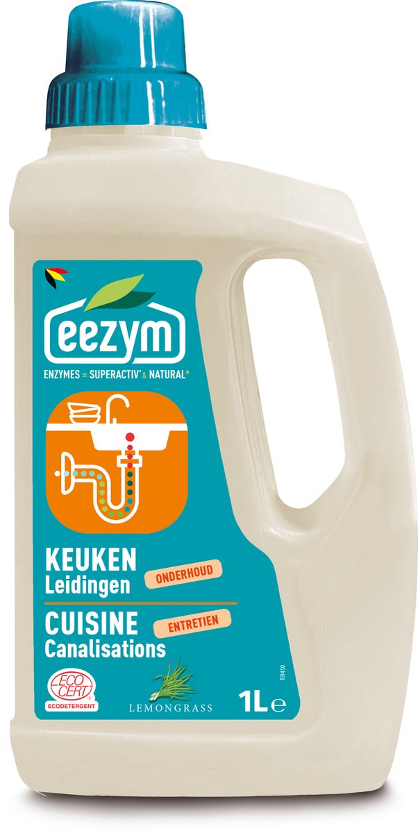 Eezym - Onderhoud leidingen Keuken - Lemon Grass - 1L