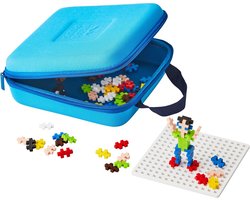 foto van Plus-Plus Basic Speelkoffer Draagtas 100 delige bouwset - 7012 - Bouwspeelgoed - Constructiespeelgoed - Set met bouwstenen - Vanaf 5 jaar