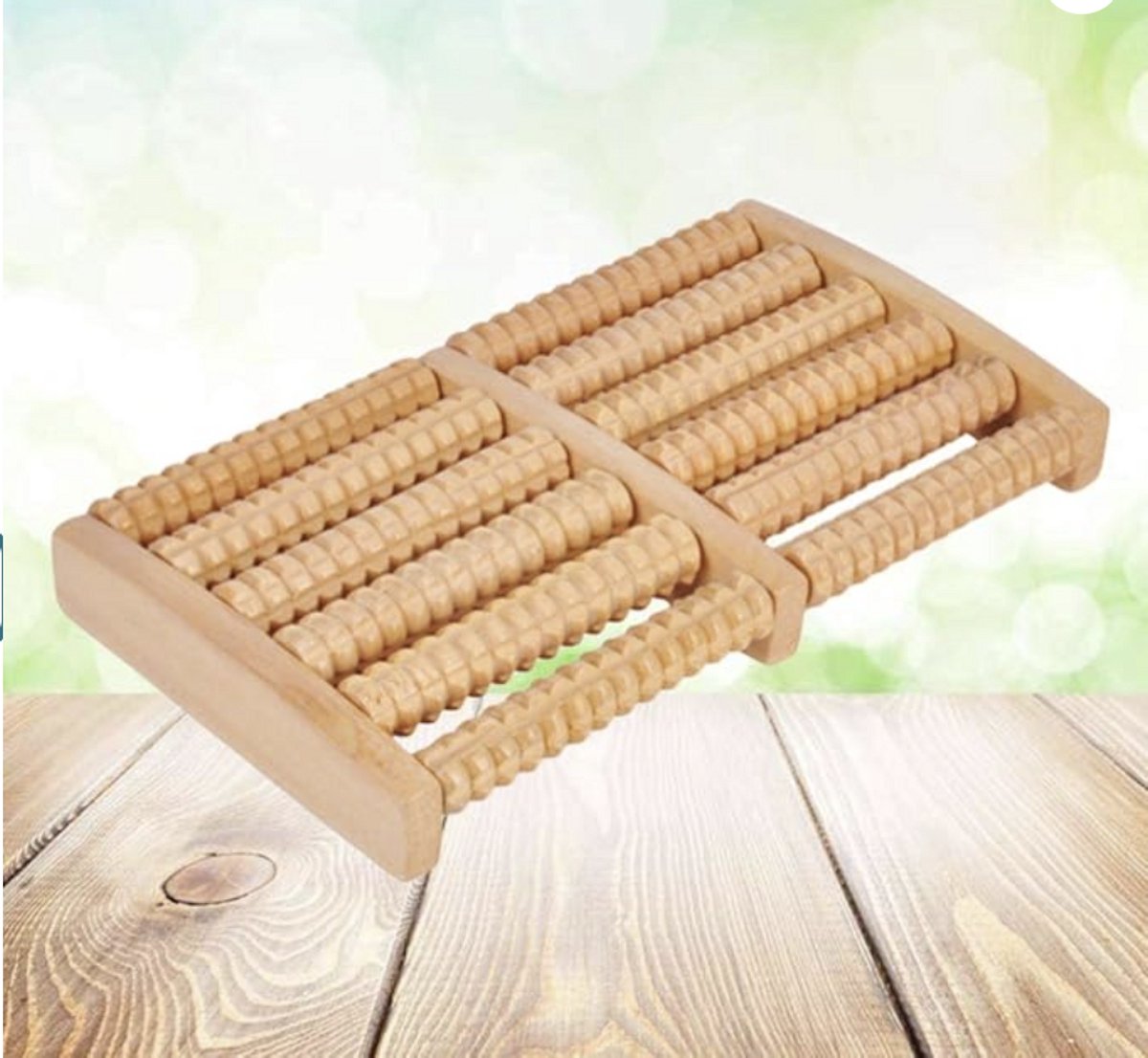 Houten Voetmassage Roller - Plus Massageolie - Massage