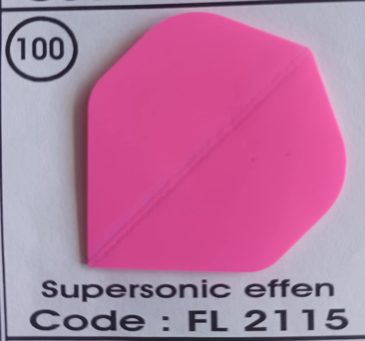 Dart Flights - 10 sets (30 stuks) - 100 micro - Supersonic - FL2115 - fluo roze
