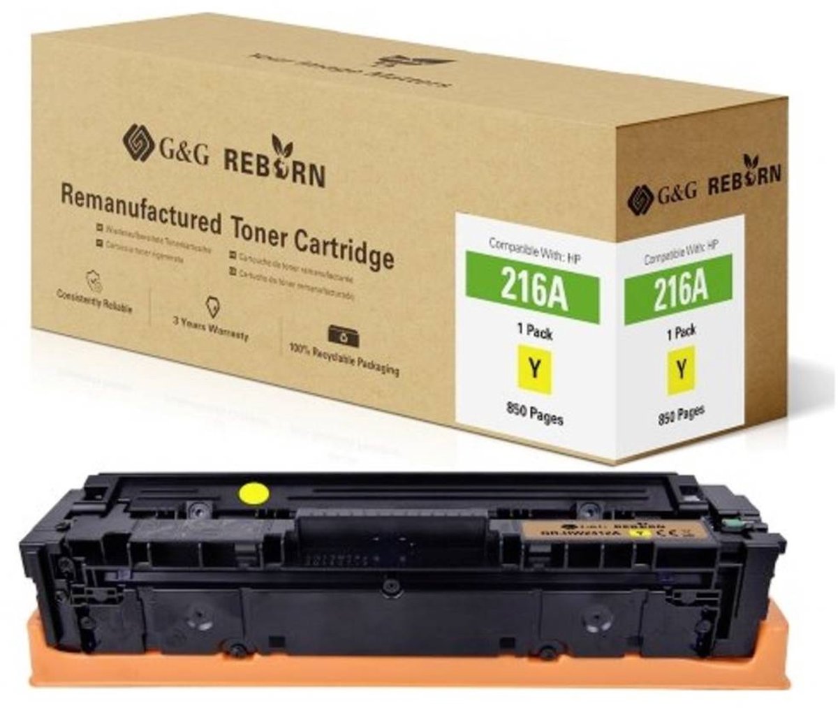 G&G Toner vervangt HP 216A Compatibel Geel 850 bladzijden Reborn remanufactured 21291