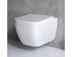AM.PM Gem - Hangtoilet - Softclose Toiletbril - Randloos diepspoel - Glans Wit - WC Pot