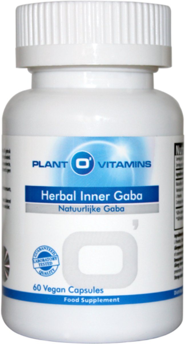 Plant O'Vitamins Herbal Inner GABA 60 Capsules Natuurlijke GABA met L-Theanine, Passiebloem & Lion's Mane