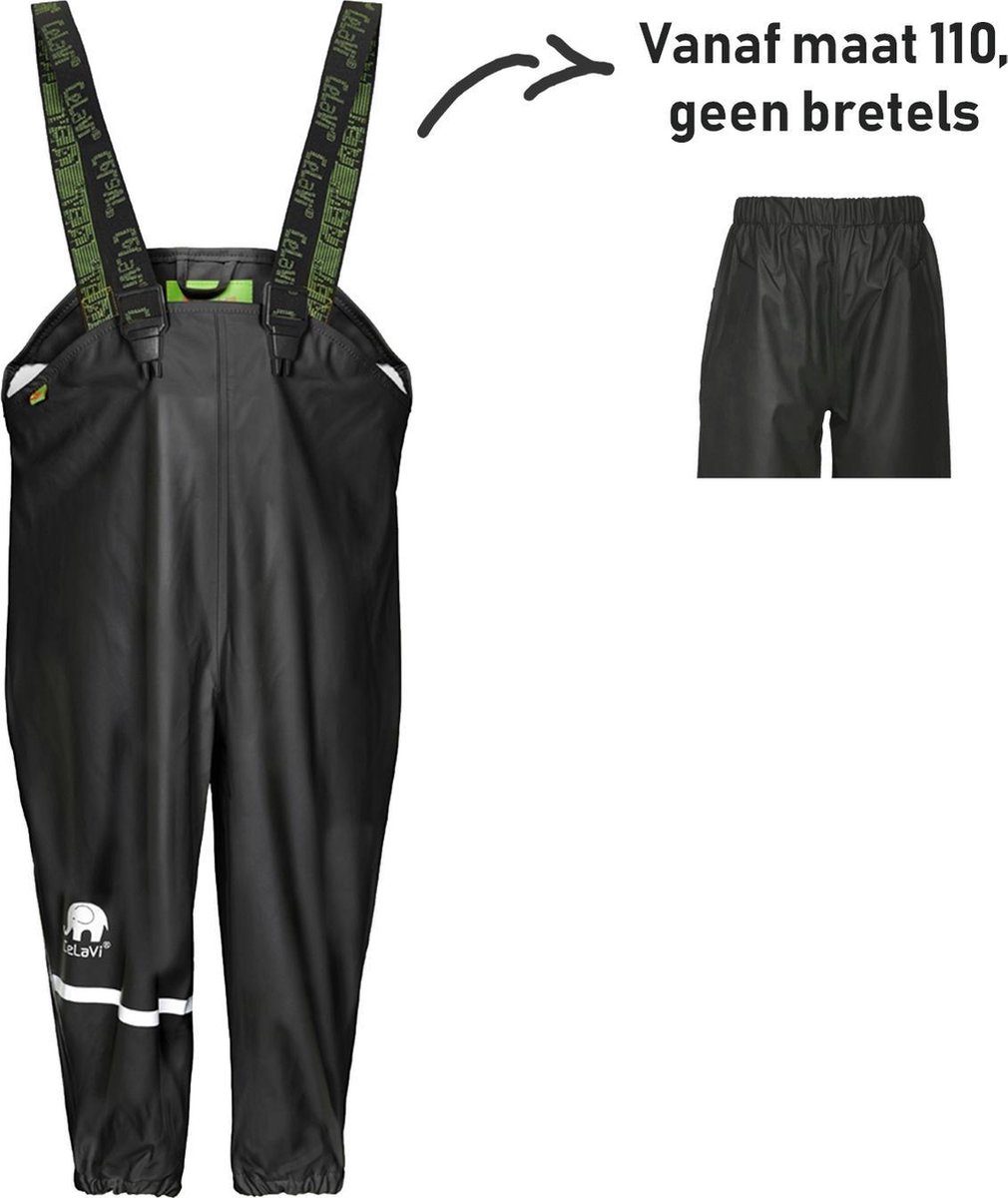 CeLavi Regenbroek kinderen - Zwart - maat 90 (86-98cm)