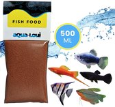 Aqua-Loui® - Nourriture pour poissons - Nourriture pour poissons tropicaux - Granulés - Coulage lent - Nourriture pour poissons - Aquarium - Convient aux Pêche de taille moyenne - 500 ml