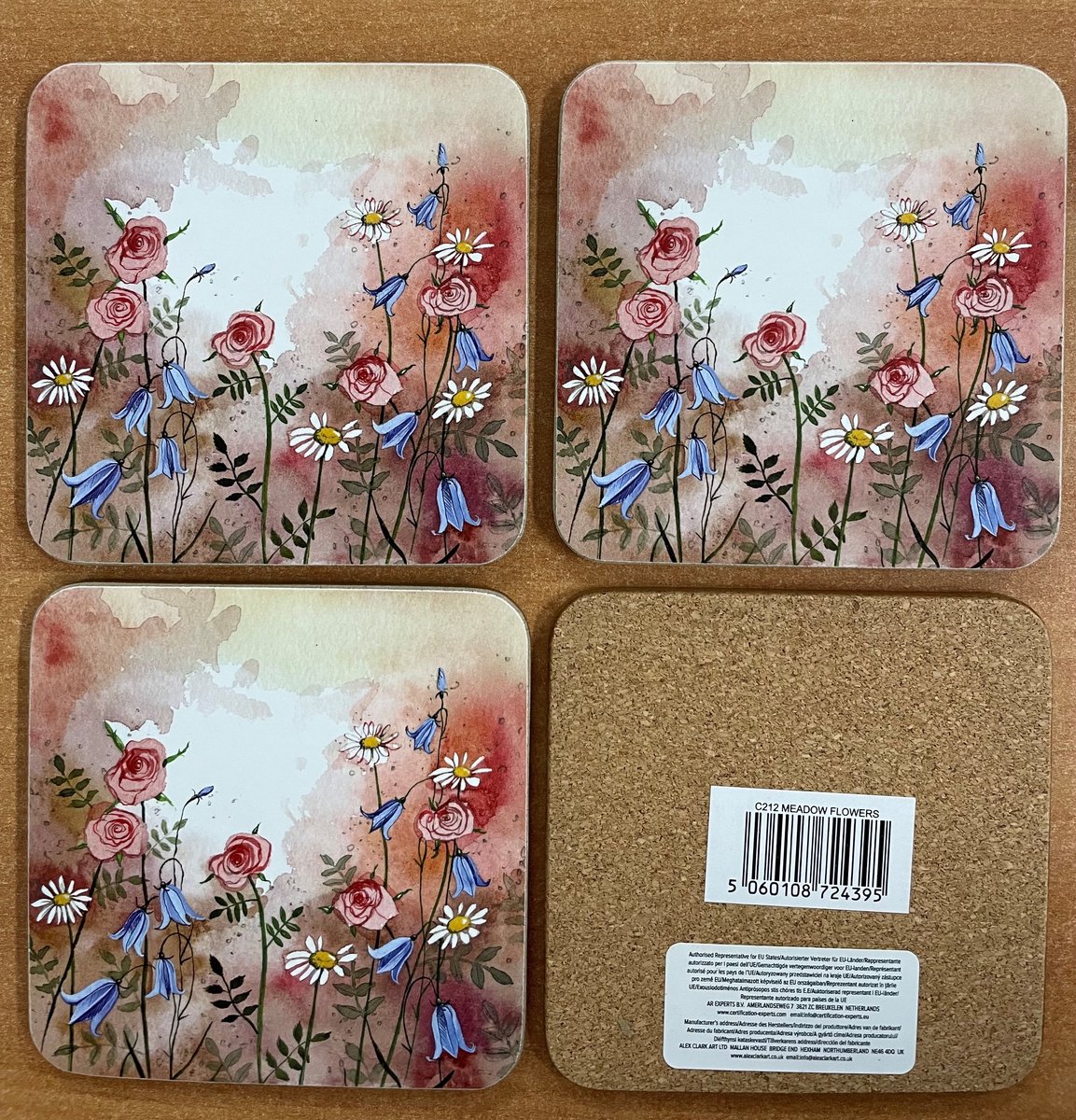 Alex Clark Onderzetters MEADOW FLOWERS ~ WEIDE BLOEMEN