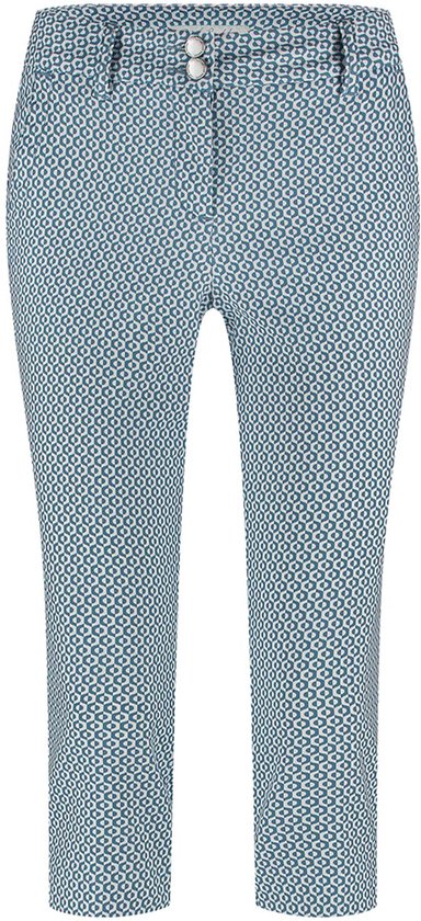Pantalon à boutons rouges Avril Fancy Dot Srb4459 Blue délavé Femme Taille - W34