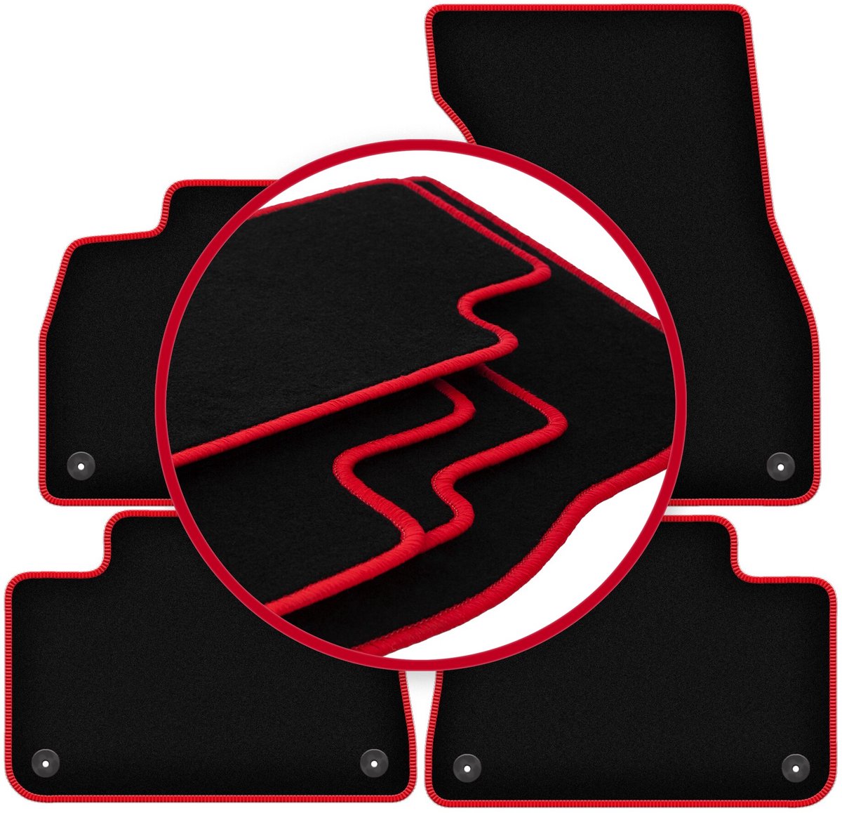 CARLUX-RED automatten voor: Audi e-Tron SUV (2018-)