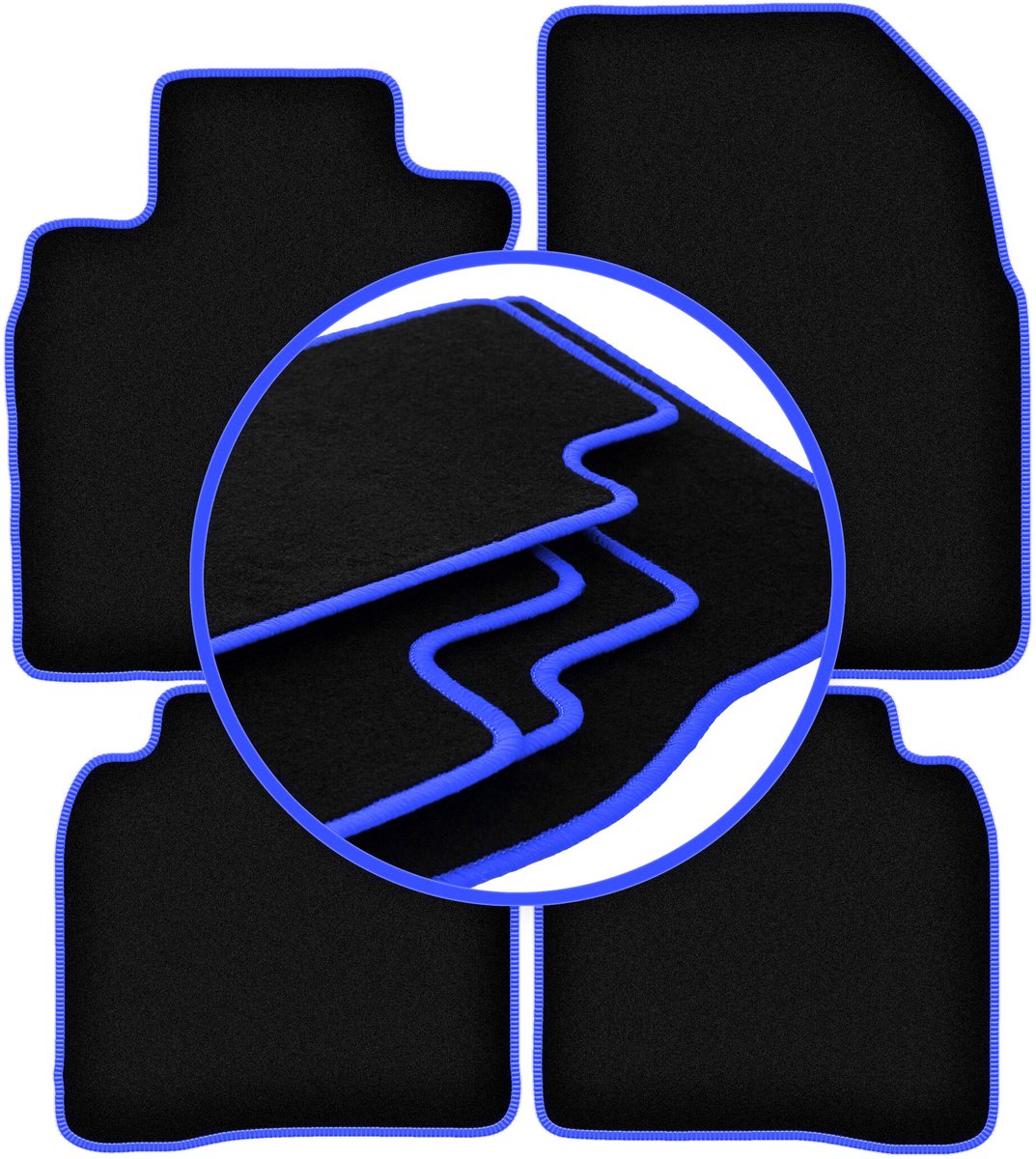 CARLUX-BLUE automatten voor: Nissan Note I E11 minivan (2006-2012)