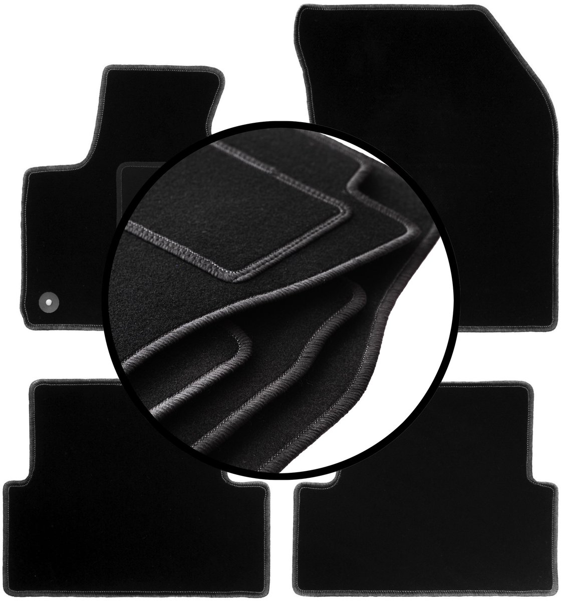 Complete set veloursmatten voor: Opel ka crossover (2017-)