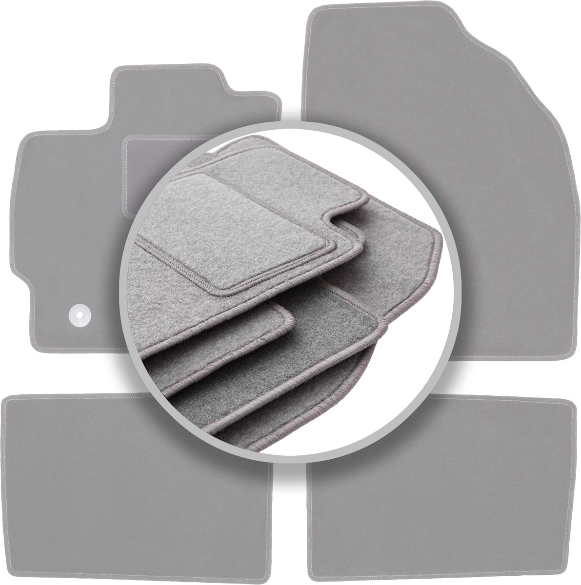 Grijze automatten voor: Toyota Prius III hatchback (2009-2011)