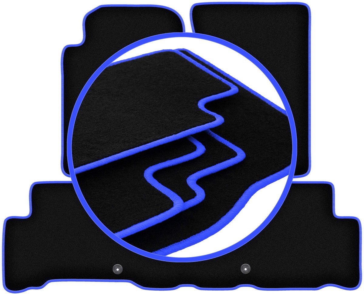 CARLUX-BLUE automatten voor: SsangYong Rexton III SUV (2013-)