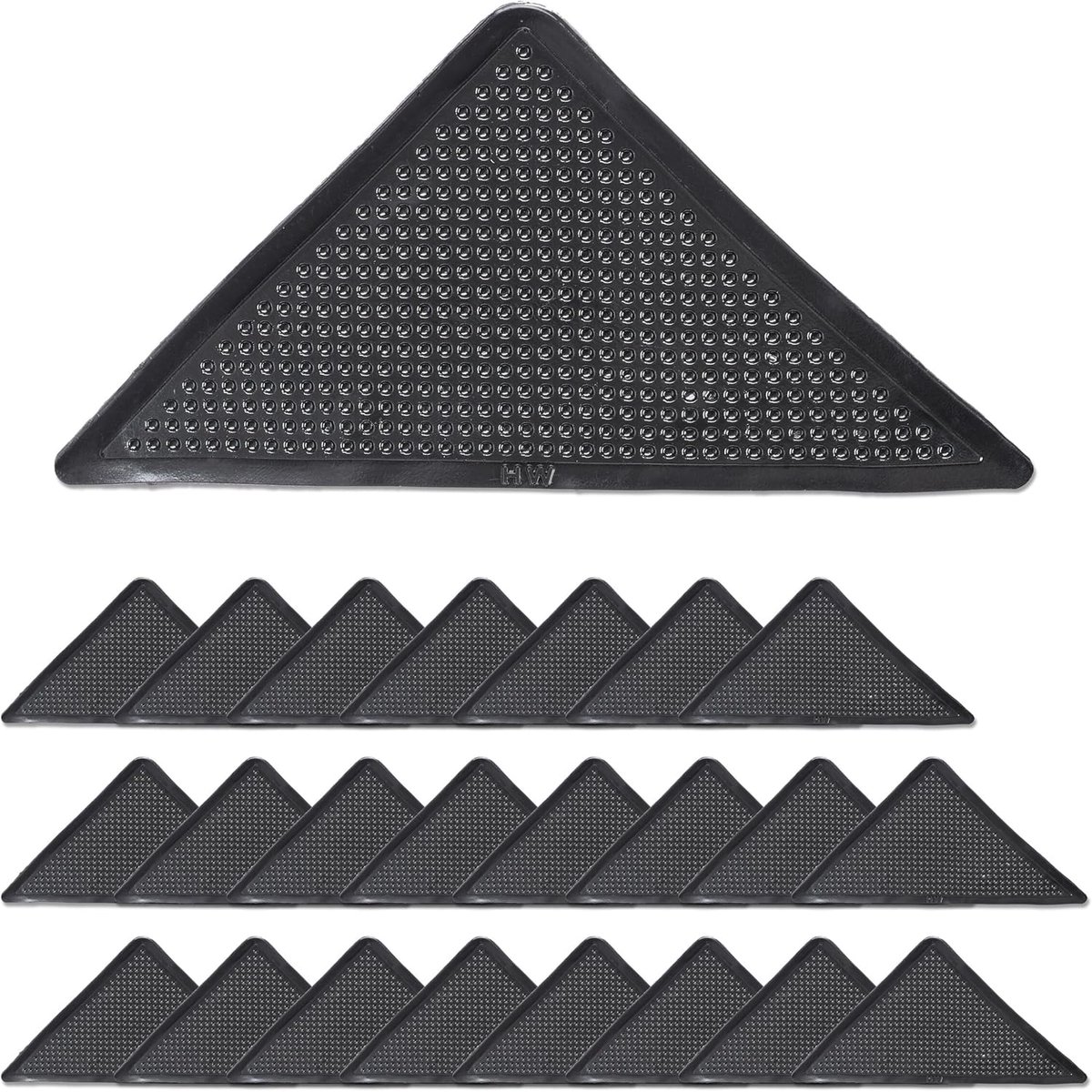 24 stuks - Tapijttape - driehoekige antislipmatten voor tapijten - Antislipmat -Anti-slip