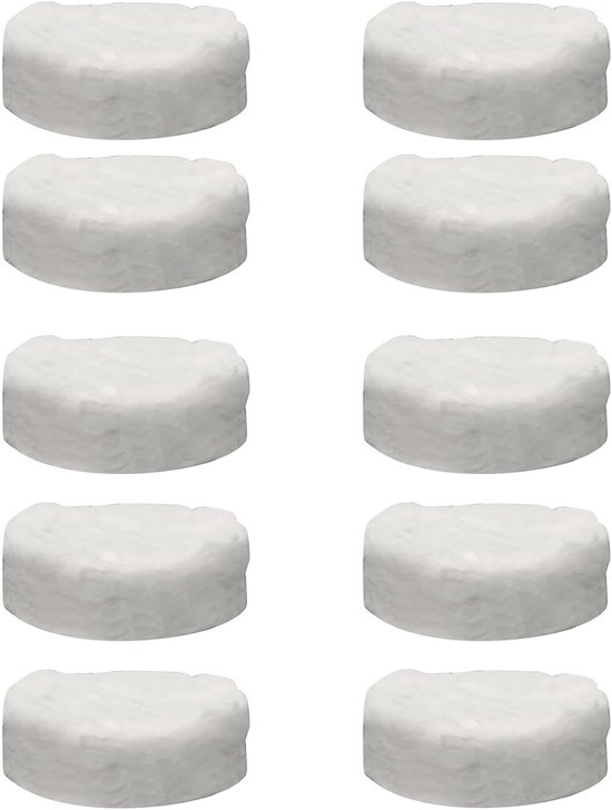 10 stuks keramische wol voor bio-ethanol kachel - kan worden gesneden - geschikt voor geltafelhaard - afmetingen: 86 x 86 x 26 cm