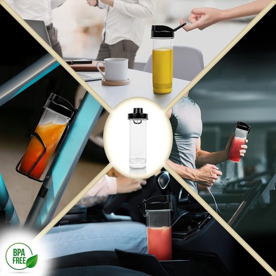 CRLYN® Milkshake Machine - Smoothie Maker - Beker - Zwart van CRLYN — afbeelding 3
