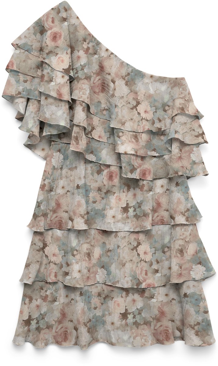 VERO MODA - VMSABRINA O-S FLOUNCE DRESS WVN EXP - Dames - Mini jurken