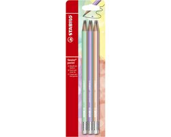 STABILO Swano Pastel - Potlood Met Gum - HB Grafietpotlood - 6 Stuks
