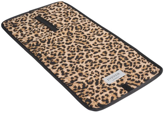 JoJosh Amsterdam - Verschoningsmatje Voor Onderweg - Draagbaar Verschoonmatje - Luieretui - Perfect Kraamcadeau - Veel Ruimte & Waterbestendig - 29x55 - Panter