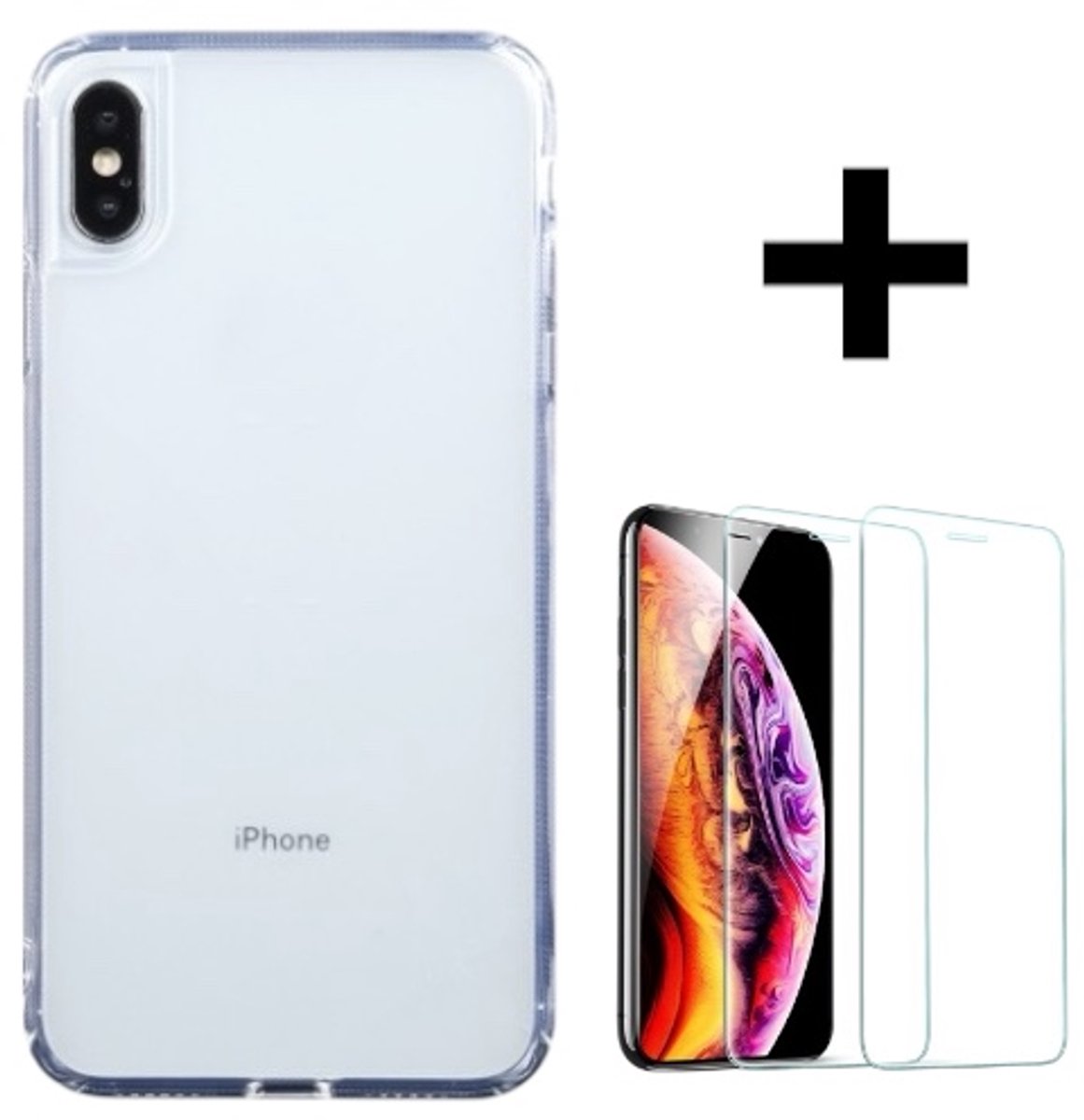 Hoesje Geschikt voor Apple iPhone X/XS silicone back cover/Transparant hoesje