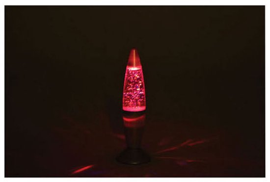 JohnToy Lavalamp Met Glitters - Meerdere Kleuren - 19 cm Zilver — afbeelding 3