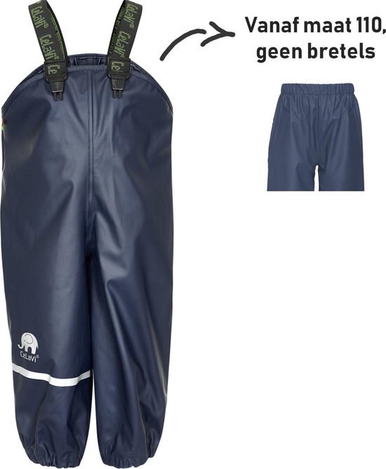 CeLavi Pantalon de pluie enfant - Bleu foncé - taille 130 (128-134cm)