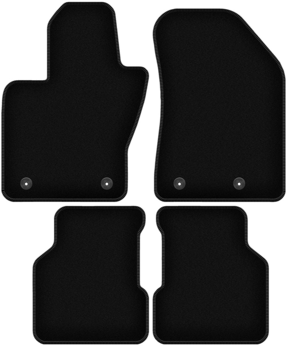 BASIC zwarte veloursmatten voor: Jeep Compass II MP SUV (2017-)