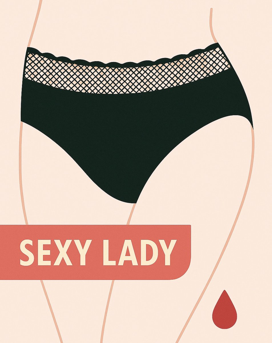 Femverve Sexy Lady Menstruatie Ondergoed 4 Laags-Lekvrij