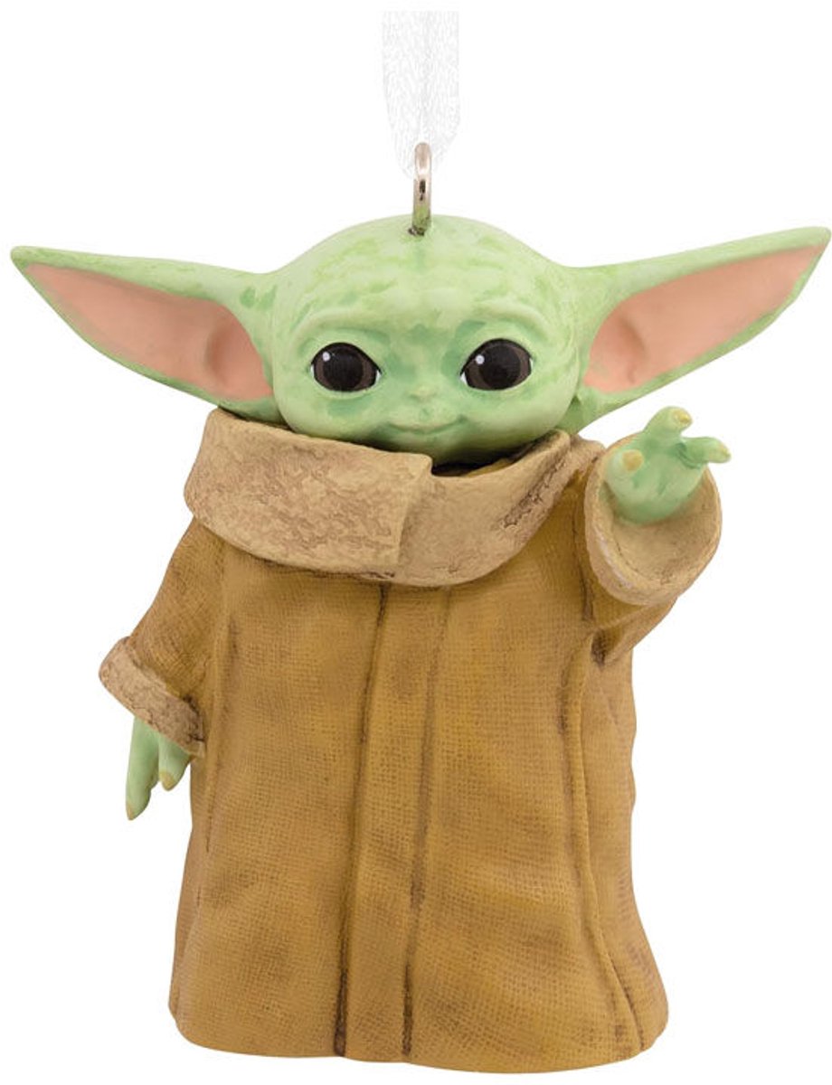 Hallmark - Star Wars - The Mandalorian - Grogu The Child - Baby Yoga Collector Figuur - Hars