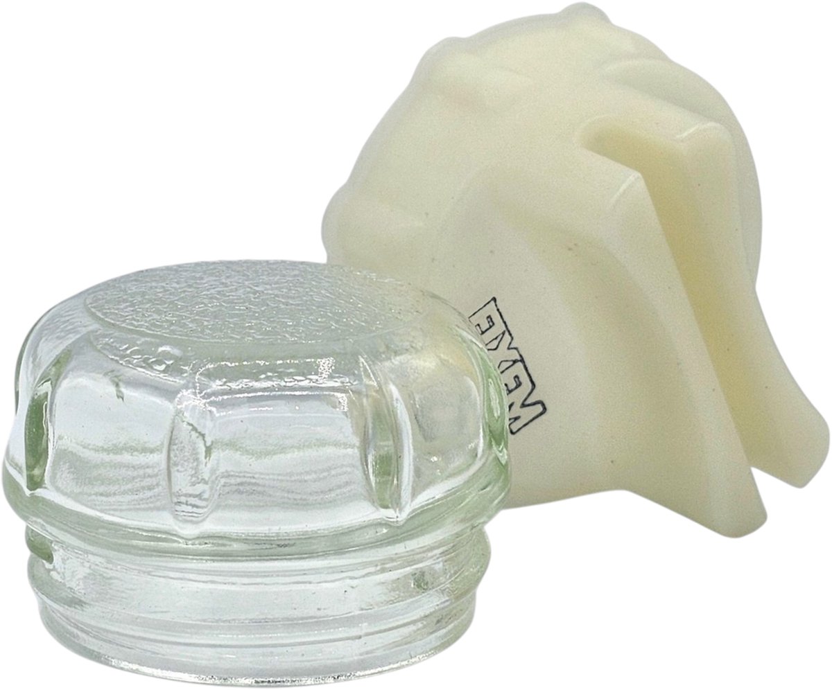 Fixem® - Geschikt voor Bosch en Siemens 00647309 glaasje van verlichting - Lampglas - Ovenglas - sleutel - Draad: 60 mm - Lampglas: 68 mm