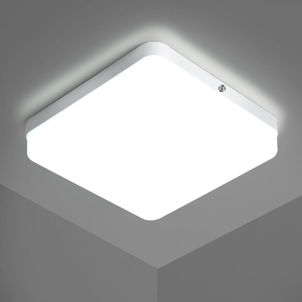 Equivera Badkamerlamp - Plafoniere Badkamer - Badkamer Lamp Plafond Wit