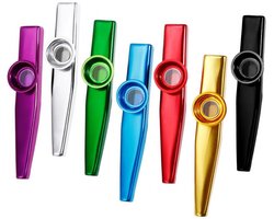 Kazoo Metaal - 7 Stuks - Kazoo Fluit in Diverse Kleuren - Muziekinstrumenten voor Kinderen - Kwalitatieve - Kazoo fluit