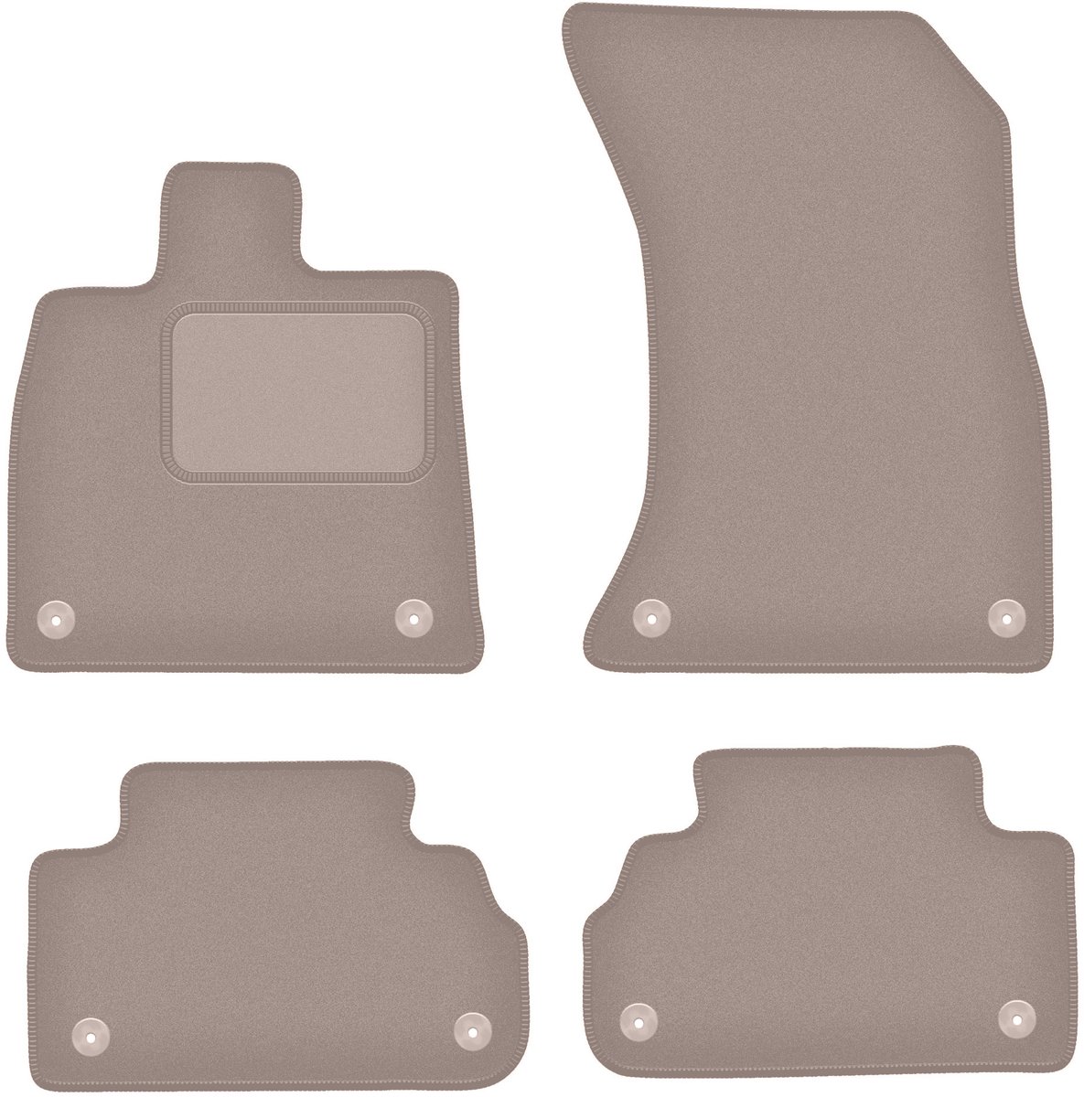 Beige velours vloermatten voor: Audi Q5 II FY / F5 SUV (2017-)
