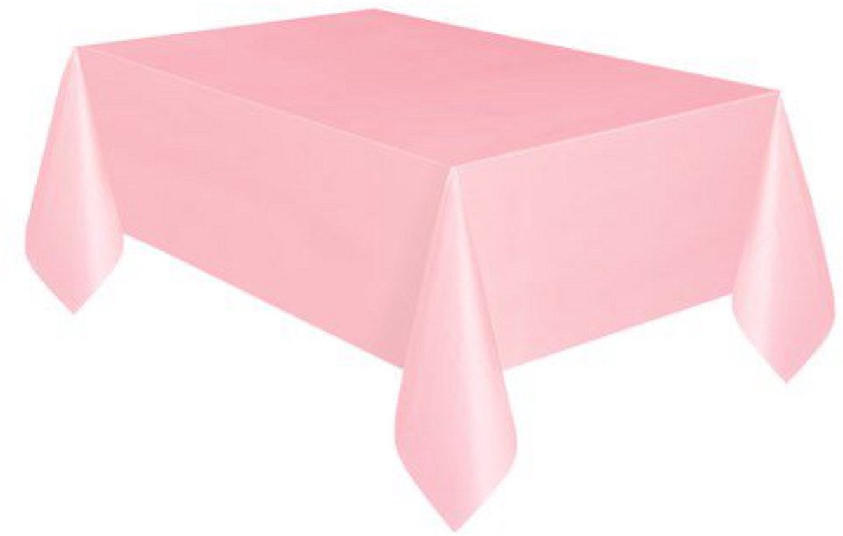 Tafelkleed - Cadebo - Roze Hot Pink - 137x274cm - Plastic - Gratis Verzonden