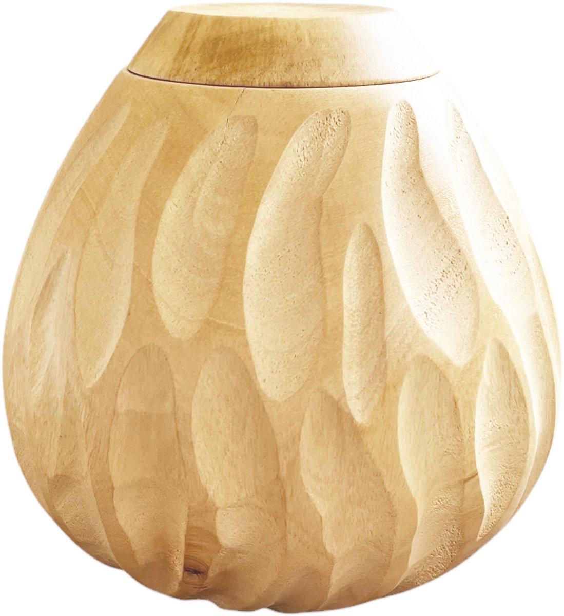 Eco Urn, Mango hout 20x20cm
