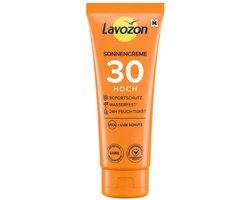 Zonnecrème SPF 30 Hoog - Lavozon | 100 ml - Factor 30 | Waterbestendig - Formule met vitamine E