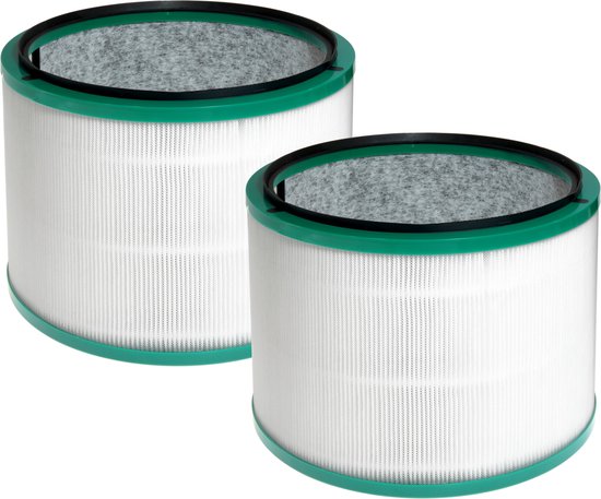 2x Dparts HEPA filter geschikt voor Dyson HP00 HP01 HP02 HP03 DP01 DP03 – Pure Hot and Cool series luchtreiniger en ventilator – Pure Hot+Cool Cool Link purifier verwarmingsventilator – nr. 968101-04