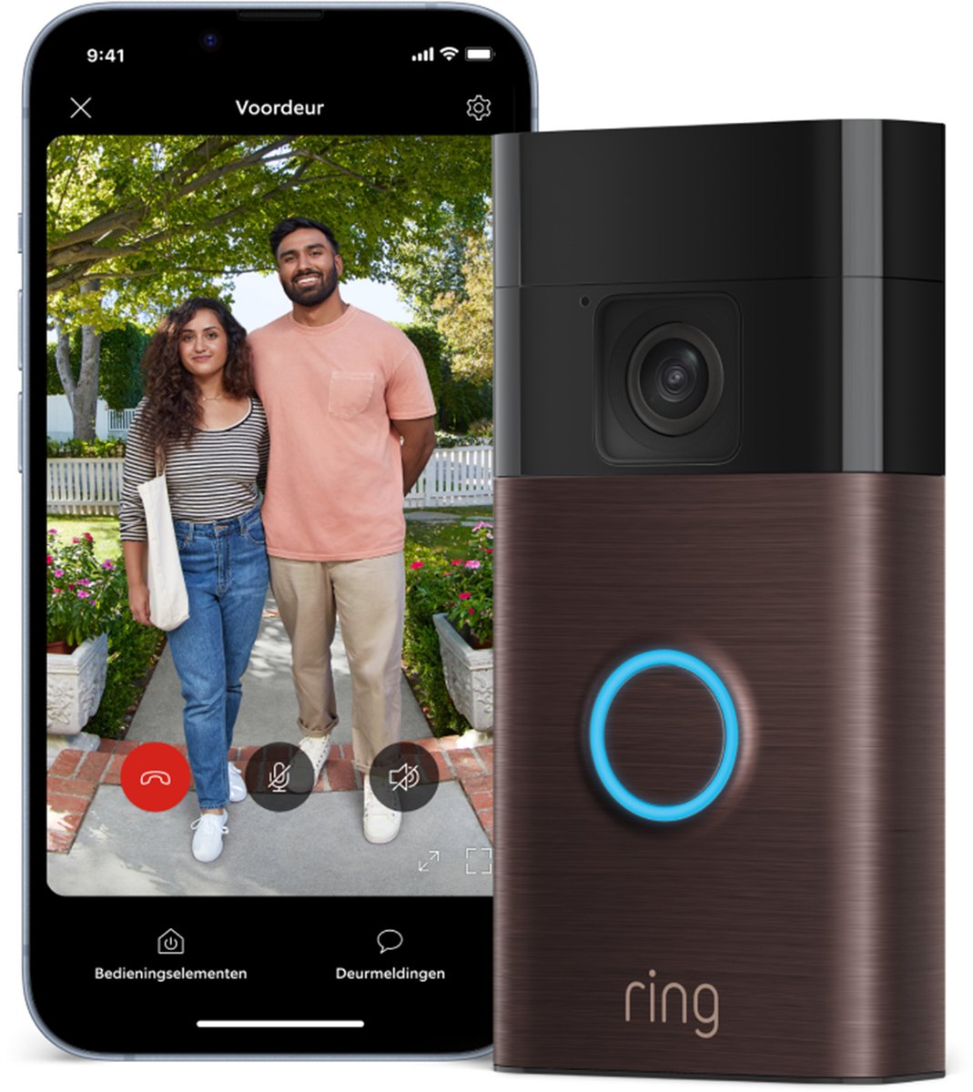 Afbeelding 2 van Ring Battery Video Doorbell met Chime en Binnencamera - Bundel