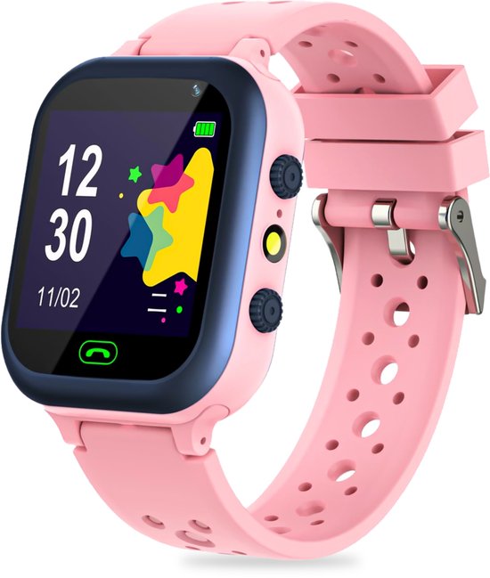 Montre connectée Ohome pour enfants - Montre connectée pour Kinder - Tracker pour Enfants - Montre pour enfants garçons et filles - Rose