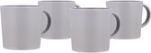 Bo-Camp - Mok - Renew - RPET - Grijs - 400 ml - 4 Stuks
