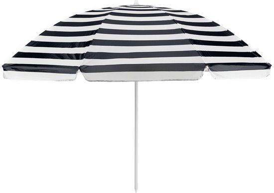 Outtec® Parasol de Plage - Parasol Droit - Parasol de Jardin - Parasol de Plage - Ø200 cm - Hauteur Réglable 123 - 196 cm - Léger