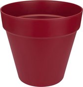 Elho Loft Urban Rond 50 - Pot De Fleurs pour Extérieur - Ø 48.5 x H 44.5 cm - Rouge
