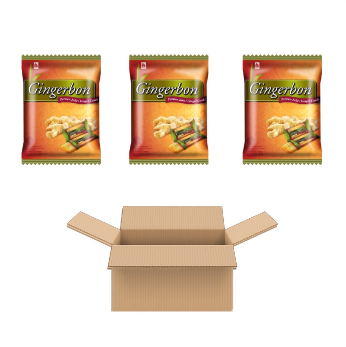 Agel Gingerbon Candy (3x125g)