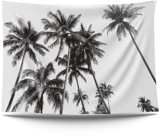 Ulticool - Beach Nature Retro Vintage Palm Tree Art - Affiche murale - 200x150 cm - Groot tapisserie - Tapisserie d'affiches de jardin