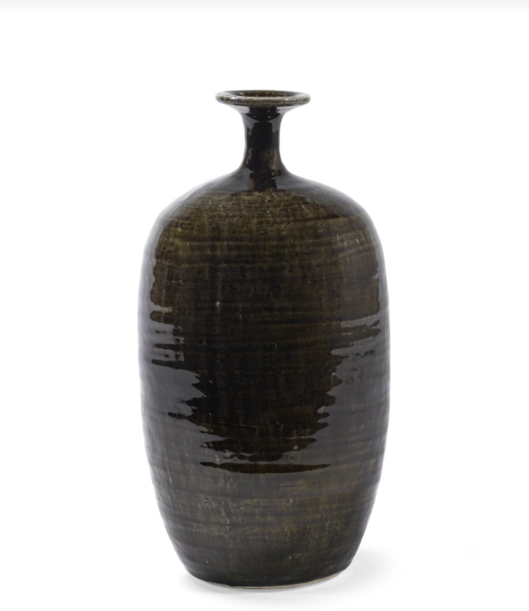 Serax Vaas - aardewerk - groen - D20 x H39 cm