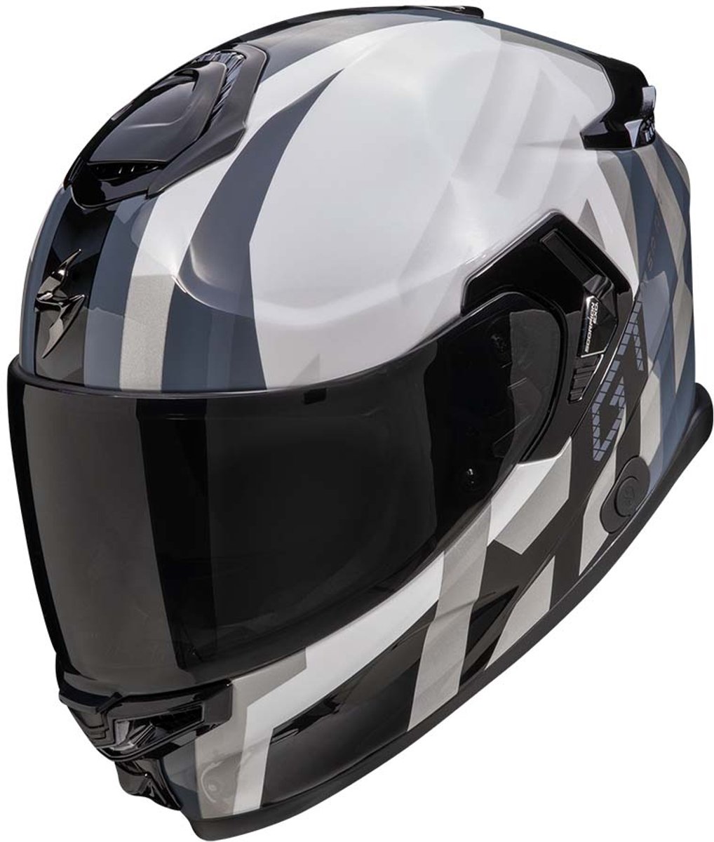 Scorpion EXO-GT SP AIR Touradven Parel Wit Zilver Integraalhelm - Helm
