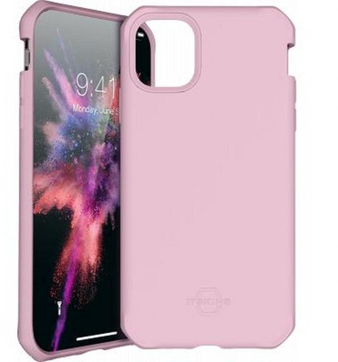 Itskins, Hoesje geschikt voor iPhone 11 Pro - Spectrum Solid Hardcase, Roze