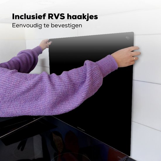 KitchenYeah® Protection plaque induction 60x55 cm - Noir - Protege plaque de cuisson - Couvre plaque induction - Protecteur d'induction - Cuisine