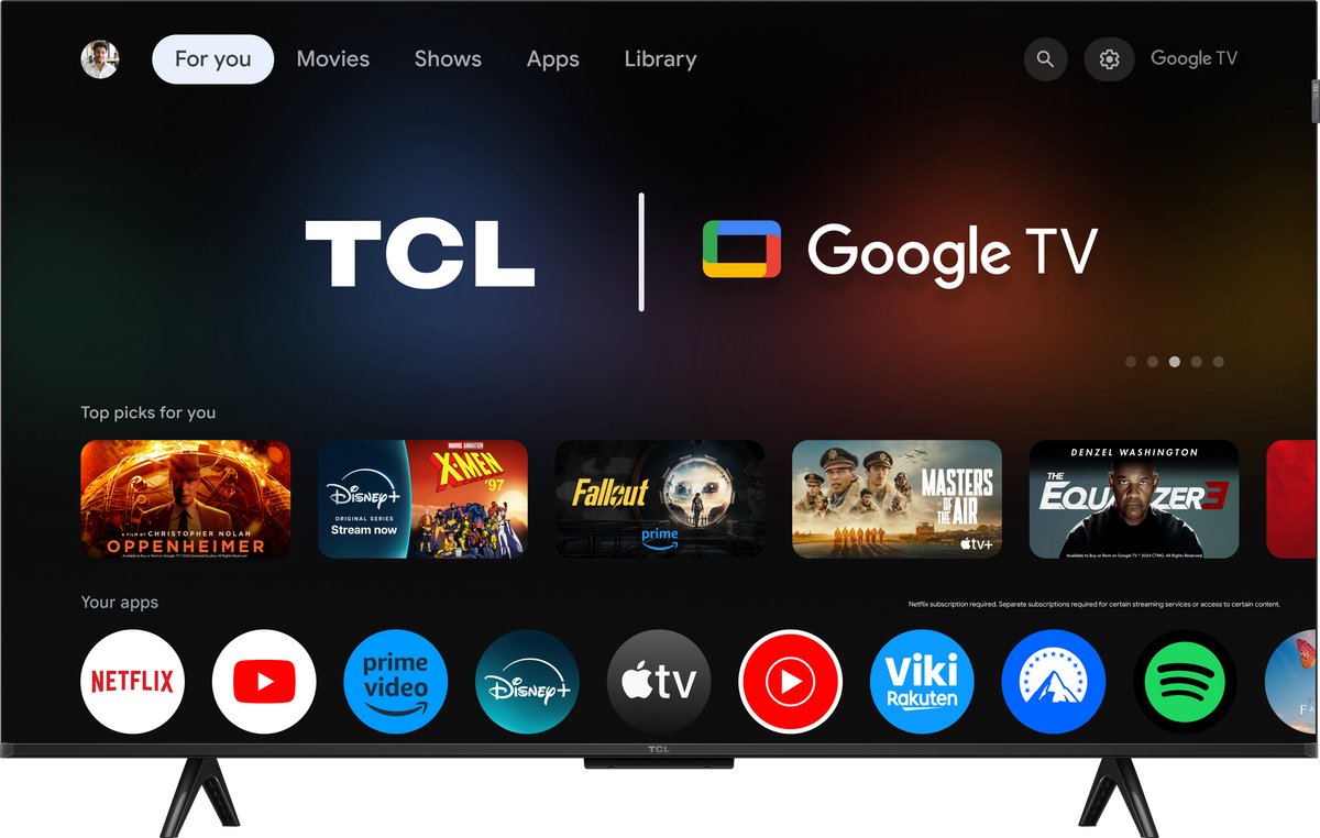 TCL 43P71K - 43 inch - 4K QLED - Dolby Atmos - 2025 - Smart TV | bol
