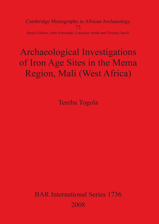 Archaeological Investigations of Iron Age Sites in the Mema  ... - cover